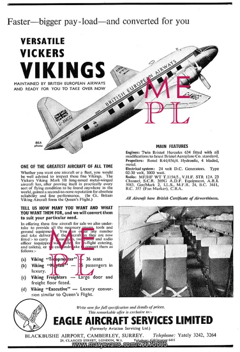 : Eagle Aircraft Services - Viking Conversions. Blackbushe : Eagle Aircraft Services - Viking Conversions. Blackbushe