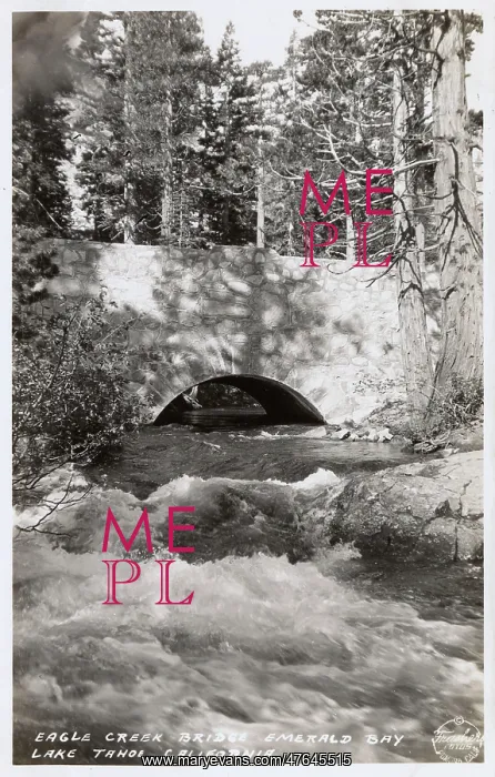  : Eagle Creek Bridge, Emerald Bay, Lake Tahoe, California, USA