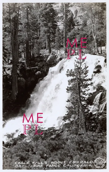 : Eagle Falls above Emerald Bay, Lake Tahoe, California, USA : Eagle Falls above Emerald Bay, Lake Tahoe, California, USA