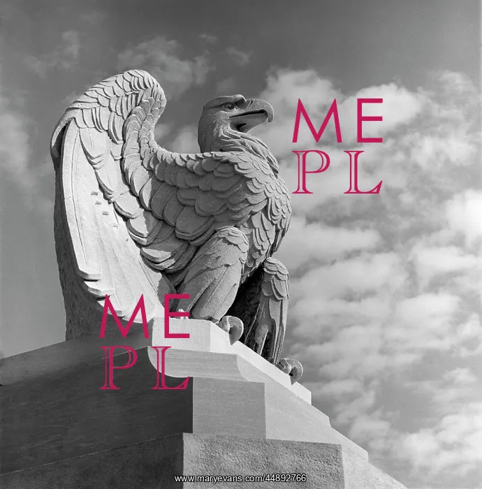 : Eagle Statue Against Sky Clouds : Eagle Statue Against Sky Clouds