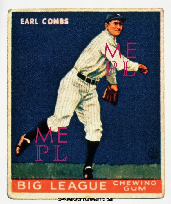 : Earl Combs, baseball player with the New York Yankees : Earl Combs, baseball player with the New York Yankees