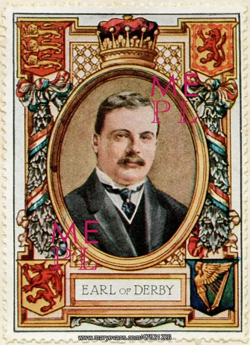 : Earl of Derby / Stamp : Earl of Derby / Stamp