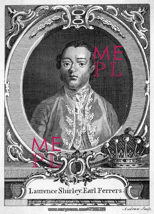  : EARL OF FERRERS / 1760