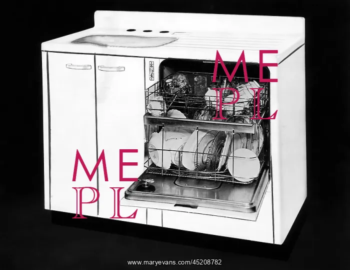 : An early American dishwasher, circa 1941. ? : An early American dishwasher, circa 1941. ?
