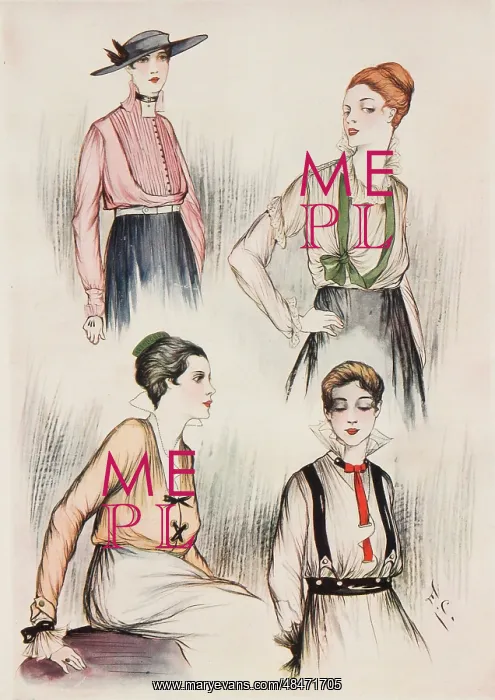 : Early Autumn blouses, 1915 : Early Autumn blouses, 1915