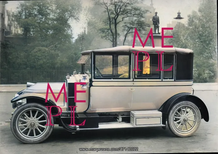 : Early car. An early car with a toolbox incorporated into the running board : Early car. An early car with a toolbox incorporated into the running board