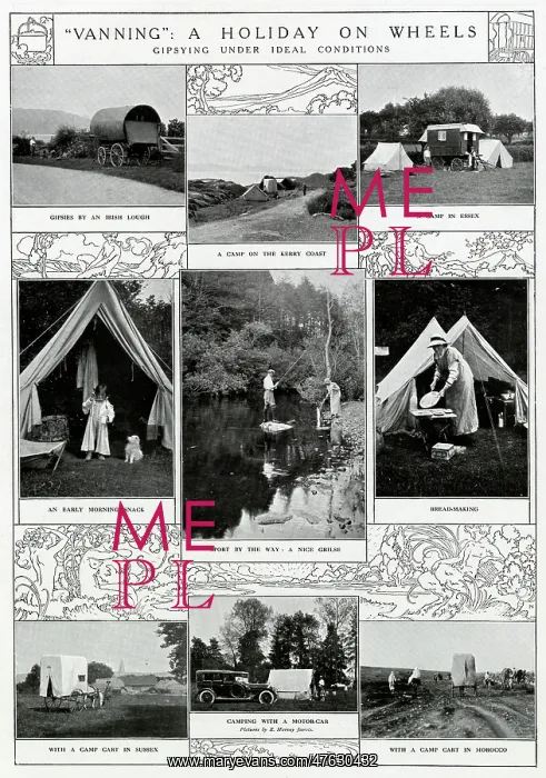 : Early caravanning, 1914 : Early caravanning, 1914