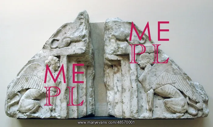 : Early Classical. Guardian Sphinxes. 5th BC. Lycian. Xanthos : Early Classical. Guardian Sphinxes. 5th BC. Lycian. Xanthos