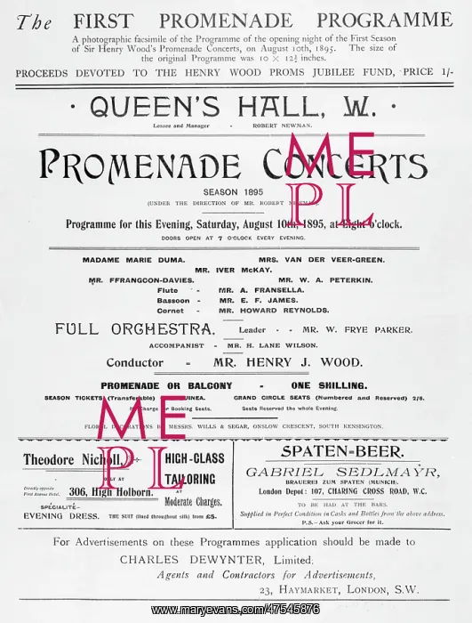 : An early cover for The Proms : An early cover for The Proms