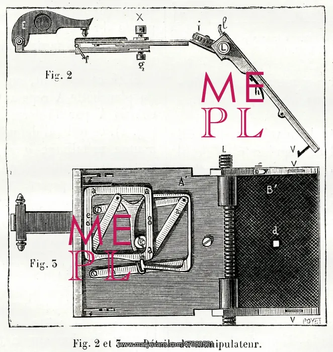 : Early form of typewriter by Hall, USA 1885 : Early form of typewriter by Hall, USA 1885