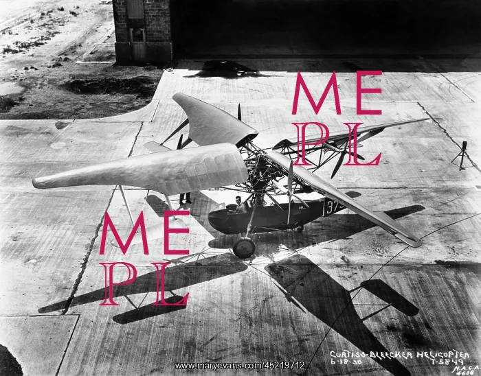 : Early helicopter. Curtiss Bleaker Helicopter ? : Early helicopter. Curtiss Bleaker Helicopter ?