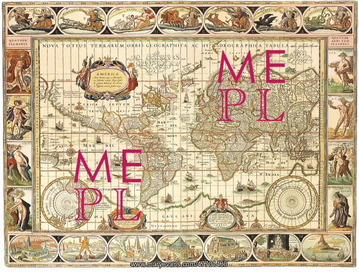 : Early World Map 1630 : Early World Map 1630