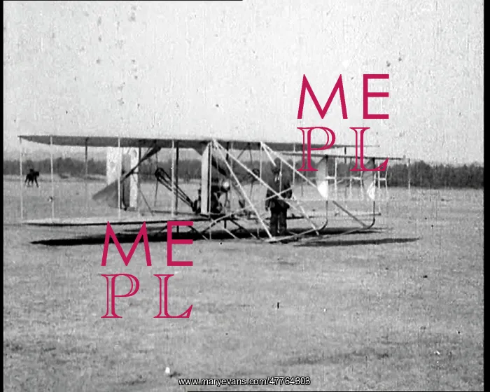 : Early Wright Brothers Plane Preparing For A : Early Wright Brothers Plane Preparing For A