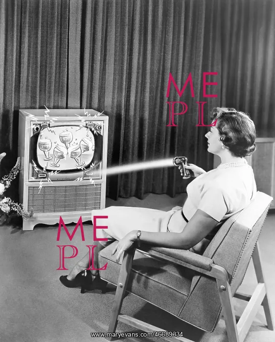 : Early Zenith remote control TV set, June 1955 : Early Zenith remote control TV set, June 1955
