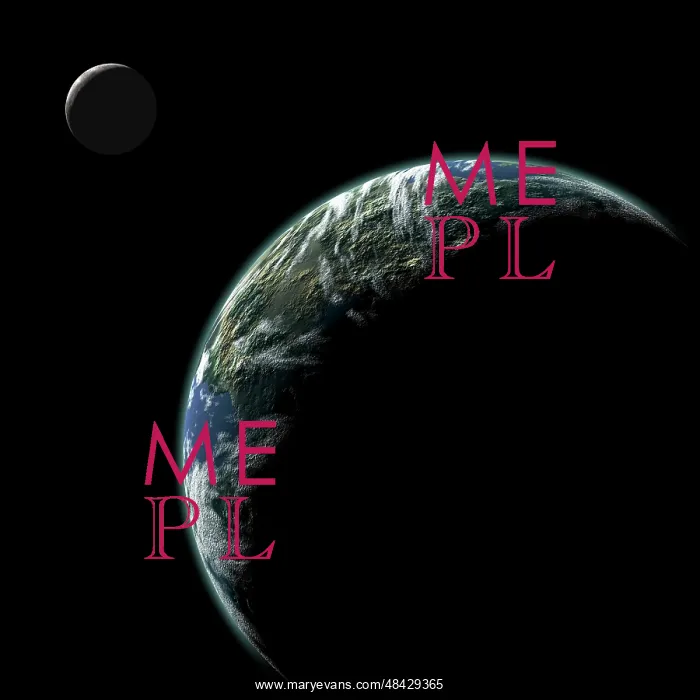 : An Earth-like planet with an orbiting moon illuminated by a : An Earth-like planet with an orbiting moon illuminated by a