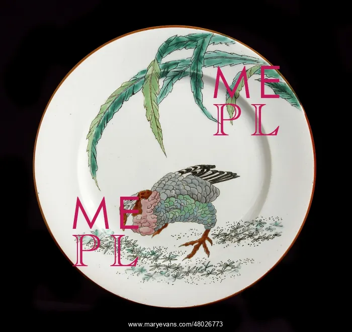 : Earthenware plate, 19th century : Earthenware plate, 19th century