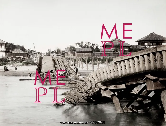 : Earthquake damage in Japan c.1890 : Earthquake damage in Japan c.1890
