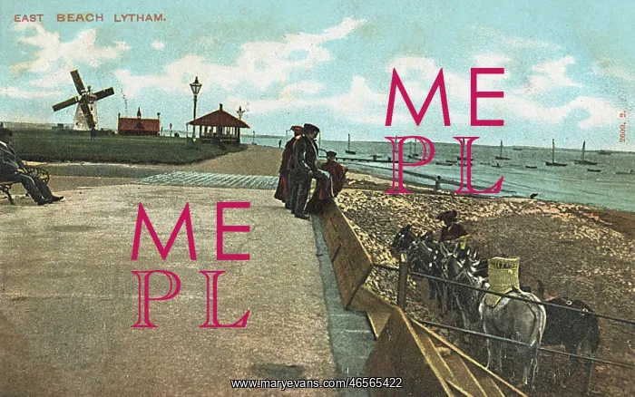 : East Beach at Lytham - Donkey Rides / Windmill : East Beach at Lytham - Donkey Rides / Windmill