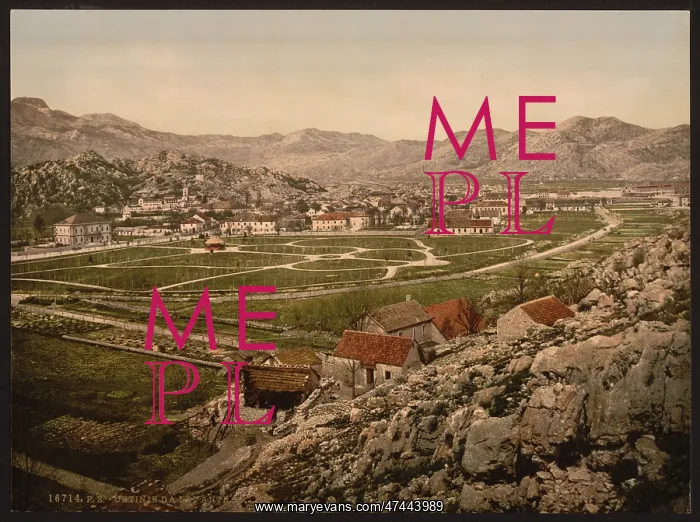: From the east, Cetinje, Montenegro : From the east, Cetinje, Montenegro