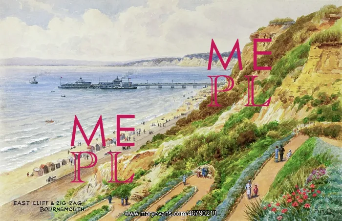 : East Cliff and Zigzag, Bournemouth, Dorset : East Cliff and Zigzag, Bournemouth, Dorset