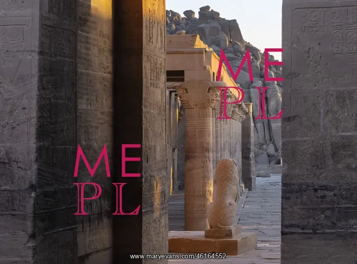 : East colonnade - Temple of Isis - Philae Complex : East colonnade - Temple of Isis - Philae Complex