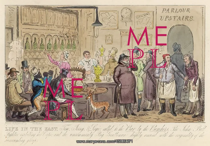 : EAST END PUB SCENE 1828 : EAST END PUB SCENE 1828