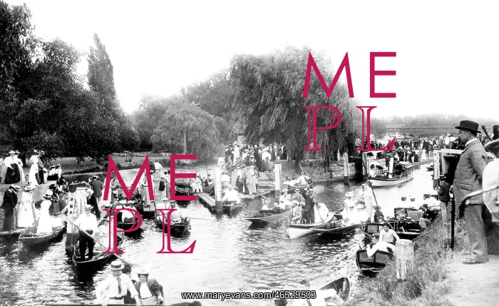  : East Molesey, Coming Over the Rollers 1896