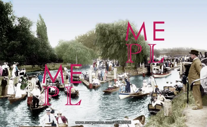  : East Molesey, Coming Over the Rollers 1896
