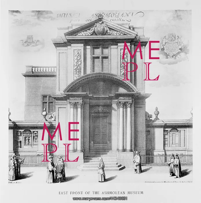 : East front of the original Ashmolean building in Broad Stree : East front of the original Ashmolean building in Broad Stree