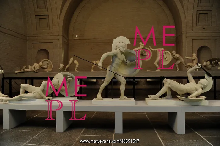 : East Pediment's Group of the Temple of Aegina. Reconstructio : East Pediment's Group of the Temple of Aegina. Reconstructio