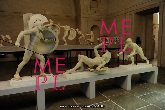 : East Pediment's Group of the Temple of Aegina. Reconstructio : East Pediment's Group of the Temple of Aegina. Reconstructio