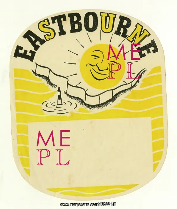  : Eastbourne Luggage Label