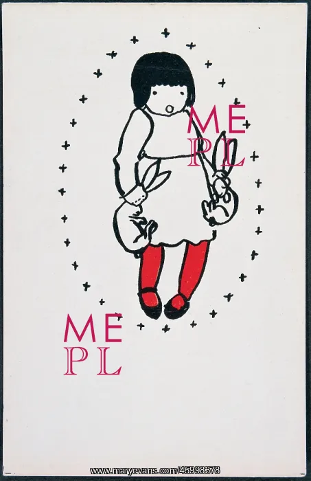 : Easter. Greeting Card. Postcard by the Viennese Werkstaette, Number 811 : Easter. Greeting Card. Postcard by the Viennese Werkstaette, Number 811