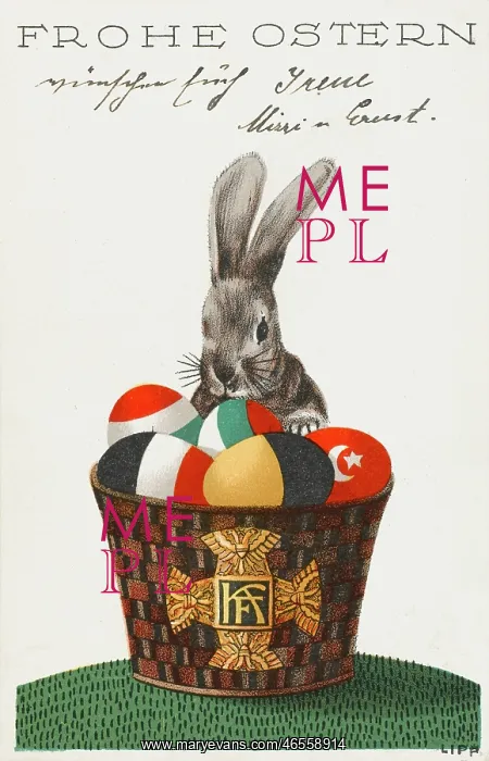 : Easter Card - German Allies of World War One : Easter Card - German Allies of World War One