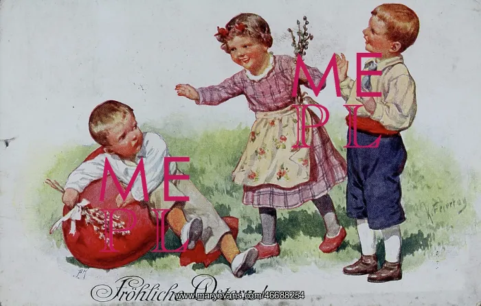: Easter card. 'Happy Easter!' Three : Easter card. 'Happy Easter!' Three