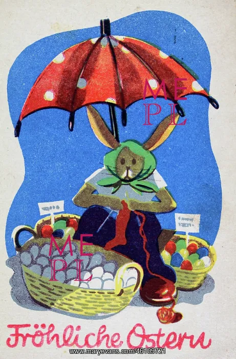: Easter card. 'Happy Easter!' Rabbitt : Easter card. 'Happy Easter!' Rabbitt