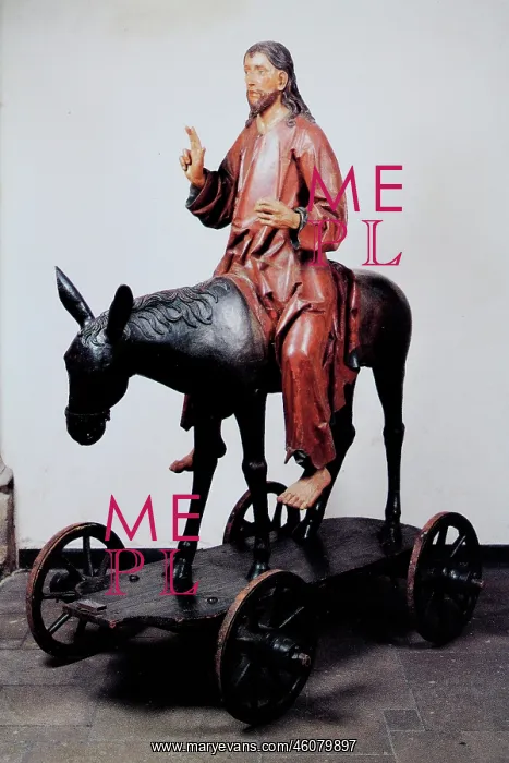 : Easter card. Jesus Christ on the palm : Easter card. Jesus Christ on the palm