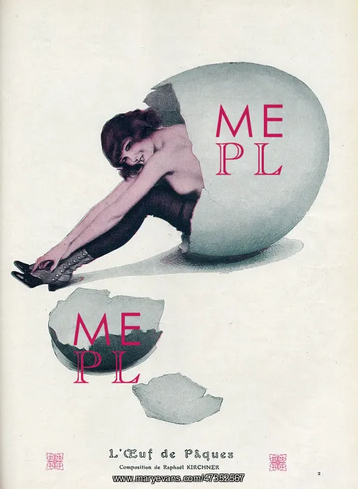 : EASTER EGG GIRL 1914 : EASTER EGG GIRL 1914