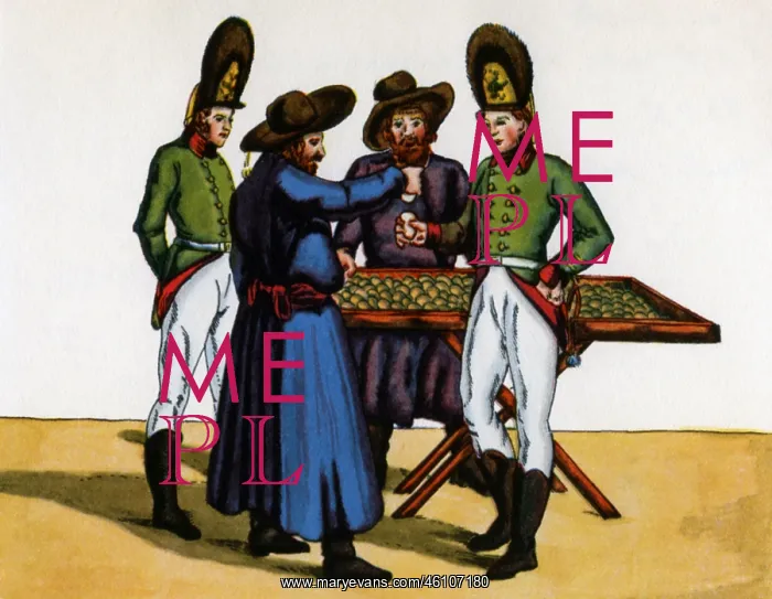 : Easter egg tapping, 19th century : Easter egg tapping, 19th century