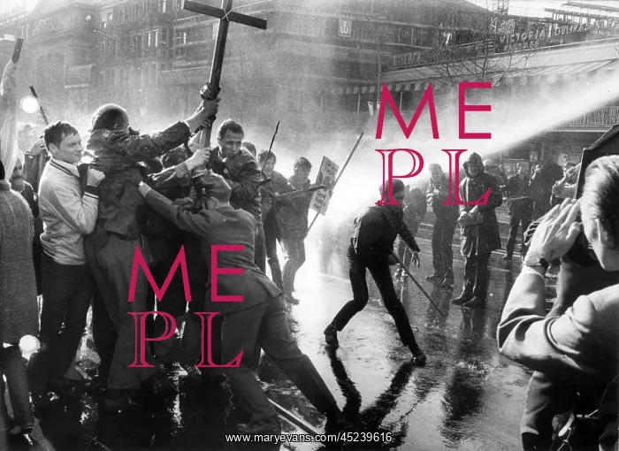: Easter marchers in West Berlin : Easter marchers in West Berlin