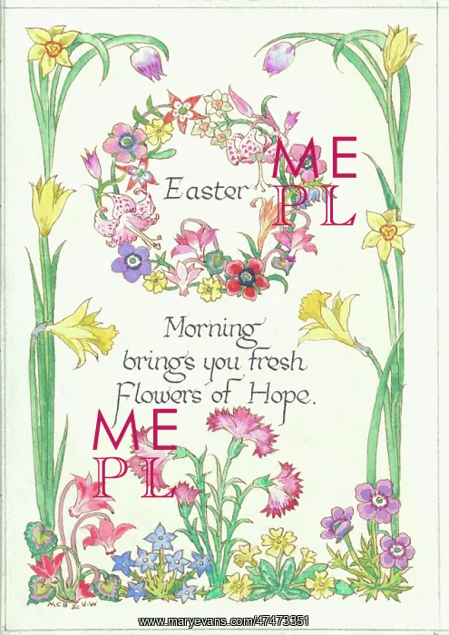  : Easter Morning with border