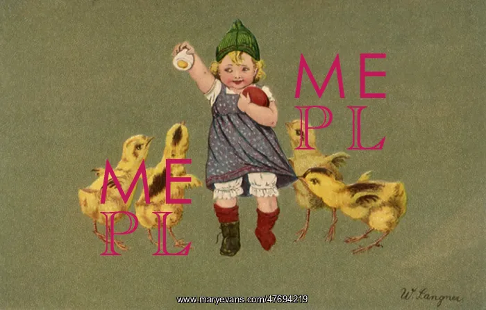  : Easter Toddler with Chicks
