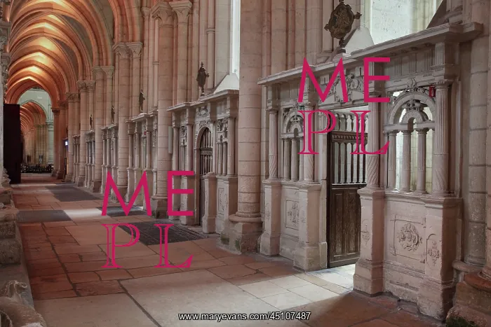 : Eastern ambulatory, Laon Cathedral, Picardy, France : Eastern ambulatory, Laon Cathedral, Picardy, France