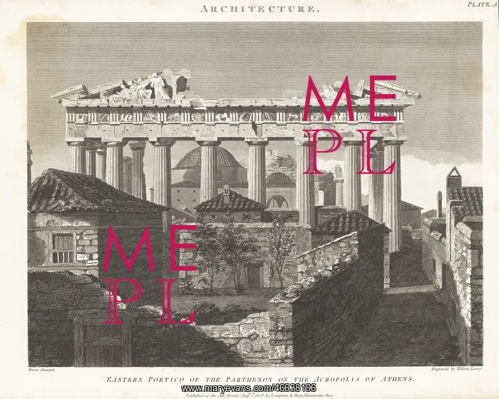 : Eastern portico of the Parthenon on the Acropolis : Eastern portico of the Parthenon on the Acropolis