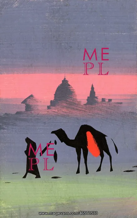 : Eastern scene - Arab man and camel : Eastern scene - Arab man and camel