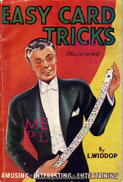 : Easy Card Tricks Book cover, magic, magician : Easy Card Tricks Book cover, magic, magician