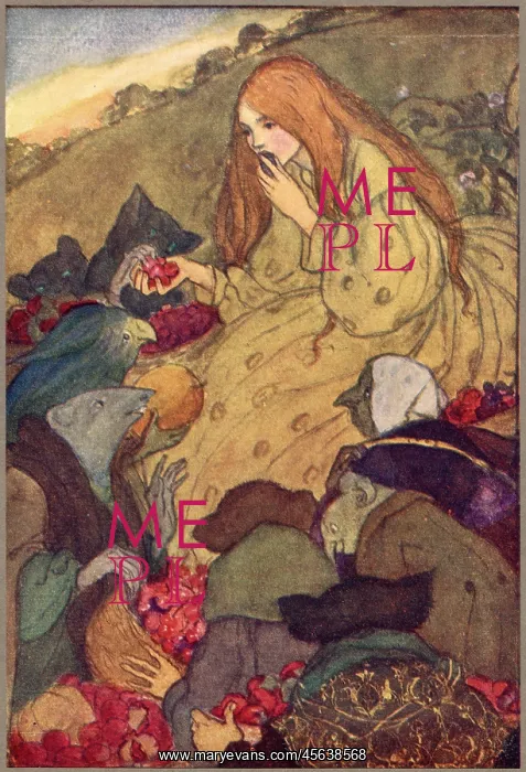 : Eating fruit - Goblin Market : Eating fruit - Goblin Market