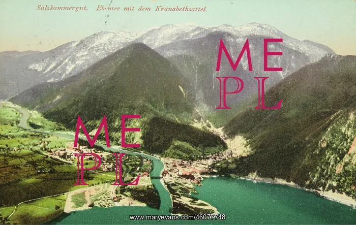 : Ebensee with Kranabethsattel and the mouth : Ebensee with Kranabethsattel and the mouth