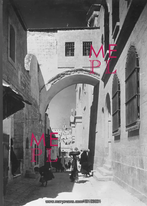 : The Ecce-Homo arc in the Via Dolorosa, 1928 : The Ecce-Homo arc in the Via Dolorosa, 1928