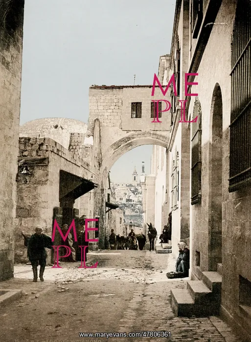: Ecce Homo arch, Jerusalem, Palestine, modern Israel : Ecce Homo arch, Jerusalem, Palestine, modern Israel